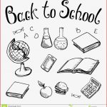 Back to School School Subjects A White Background