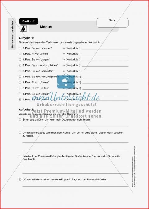 Basiswissen Meinunterricht