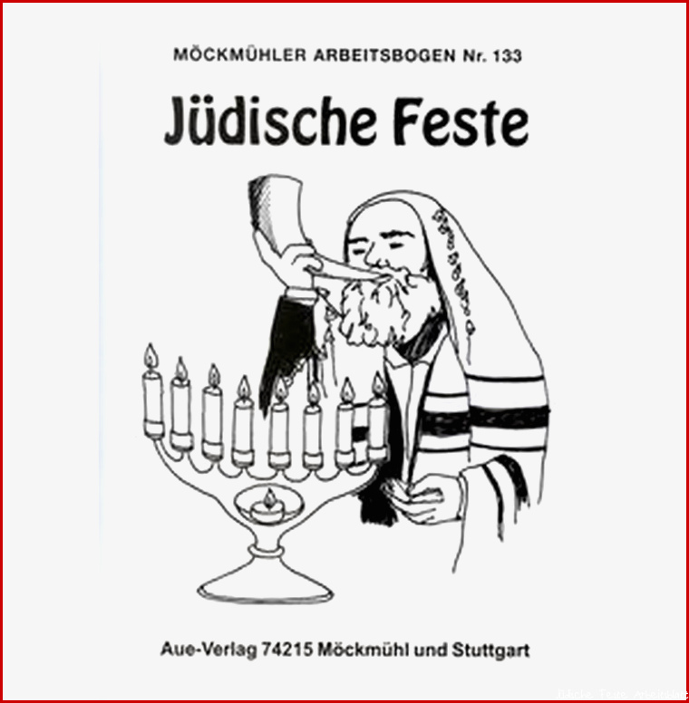 Bastelbogen Jüdische Feste