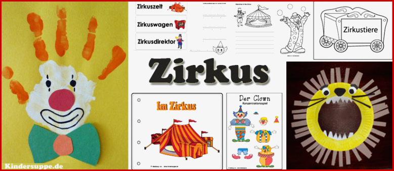 Basteln thema Zirkus