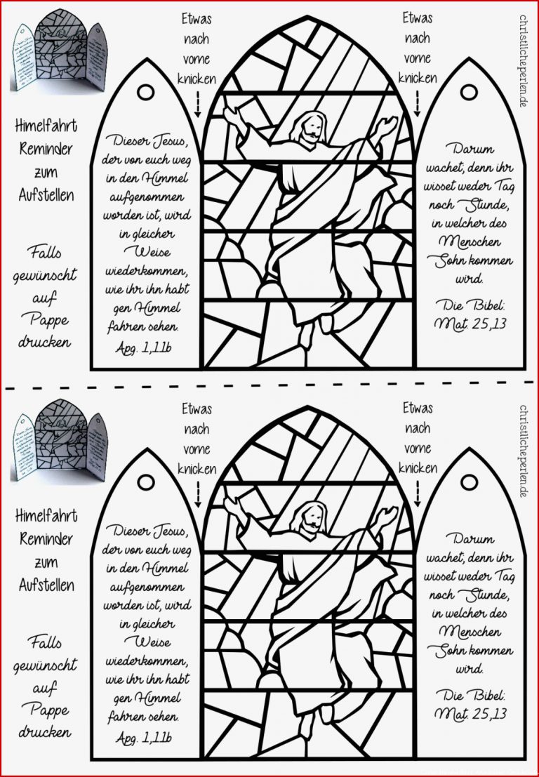 Basteln Zu Himmelfahrt Christliche Perlen
