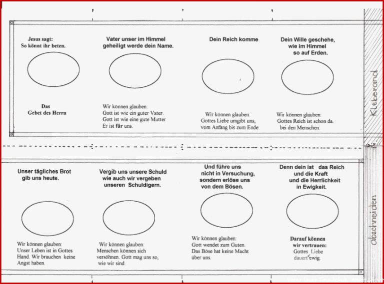 Basteltipp Vaterunser Als Leporello
