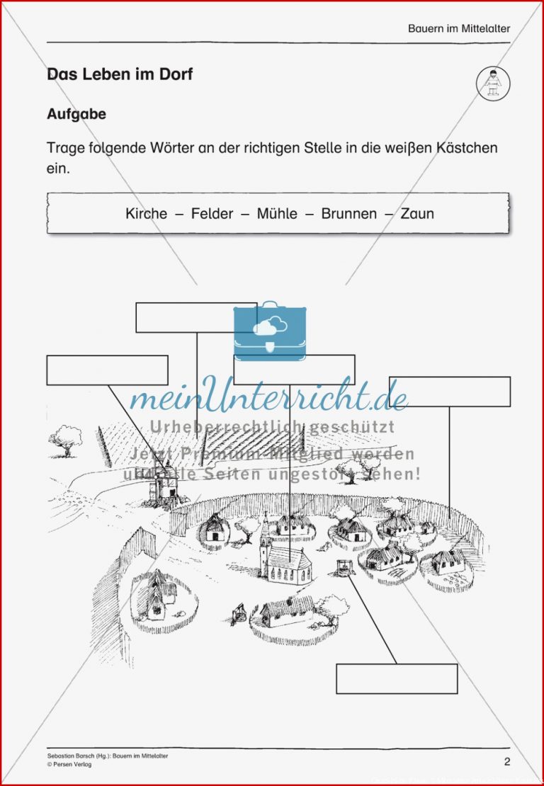 Bauern Im Mittelalter: Unterrichtseinheit - Meinunterricht