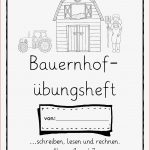 Bauernhof Übungsheft Schreiben Lesen Und Rechnen Klasse