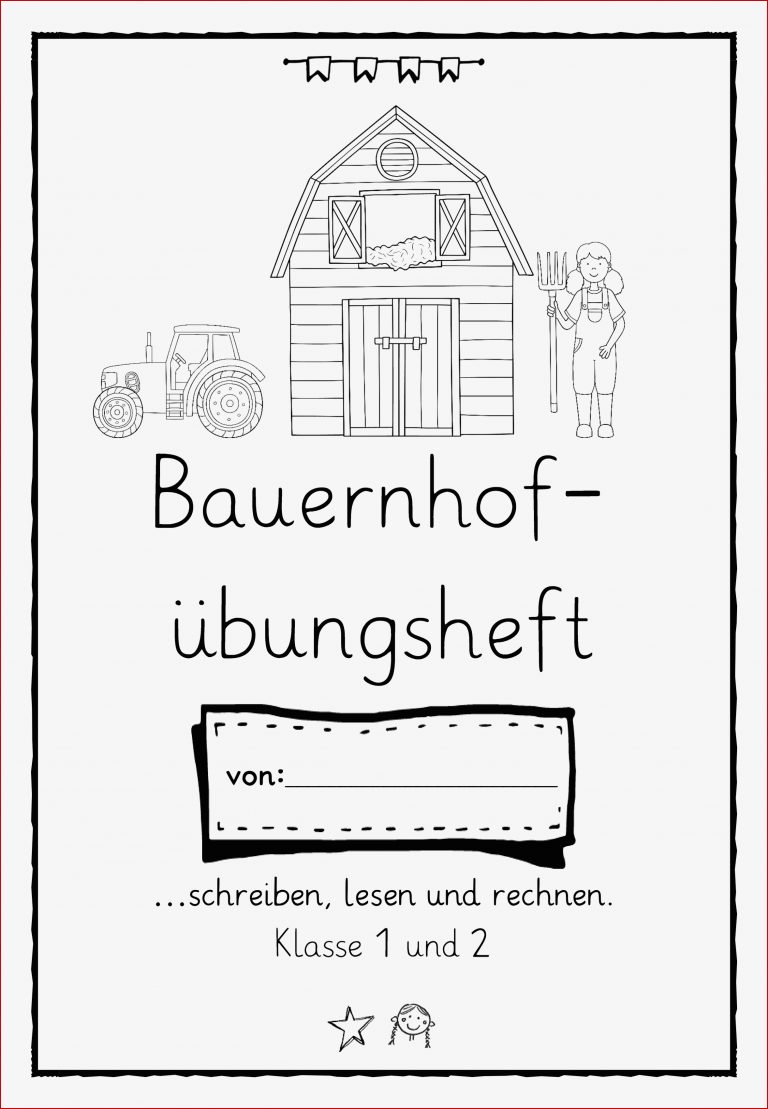 Bauernhof Übungsheft schreiben lesen und rechnen Klasse