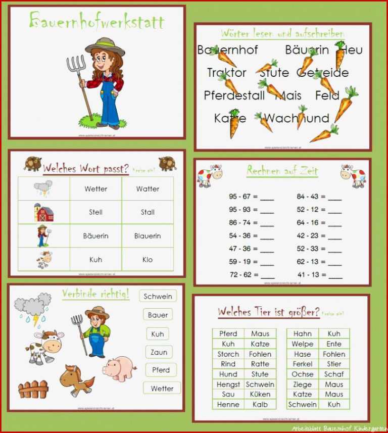 Bauernhofwerkstatt Für Grundstufe 1 Spielend