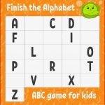 Beenden Sie Das Alphabet Abc Spiel Für Kinder Arbeitsblatt