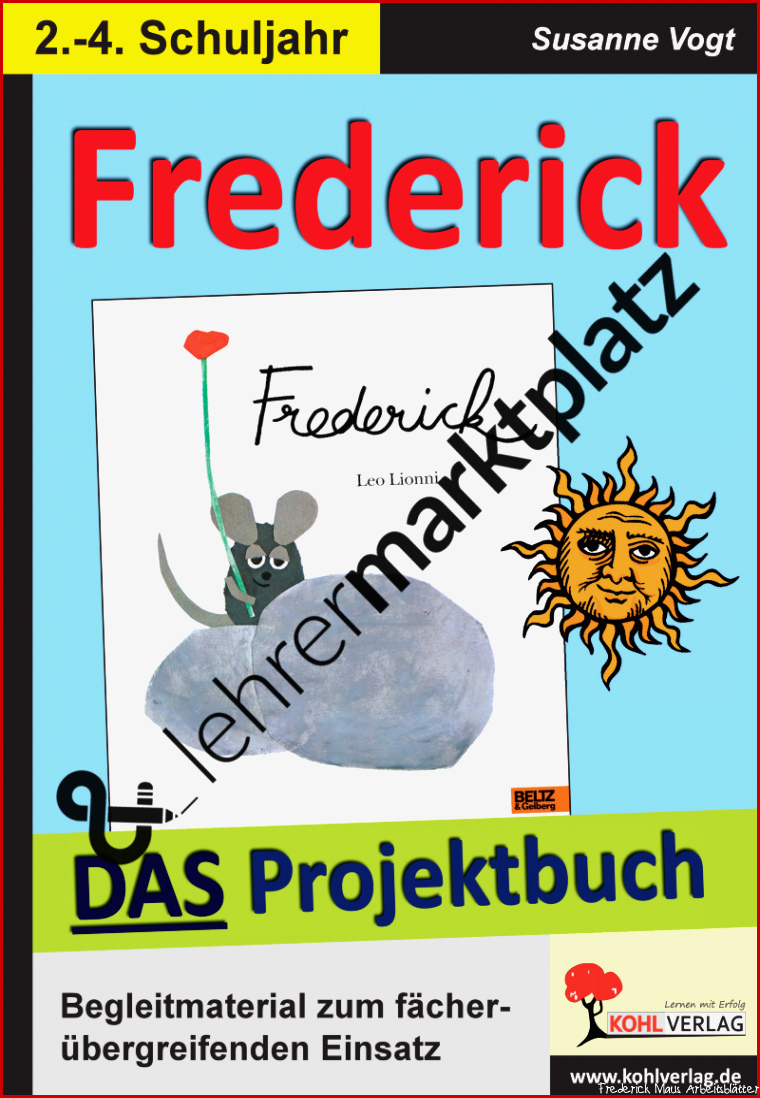 Begleitmaterial Frederick Maus Arbeitsblätter Worksheets