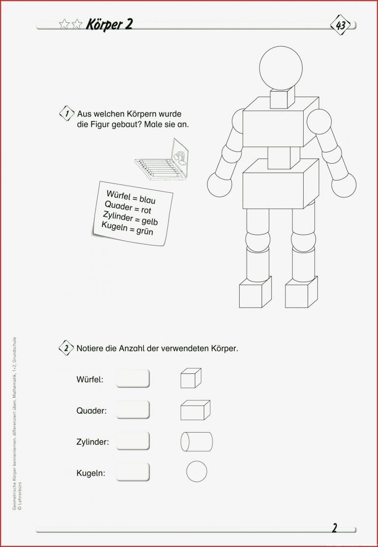 Bestbewertet Geometrische Körper Grundschule