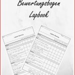 Bewertungsbogen Lapbook – Unterrichtsmaterial Im Fach