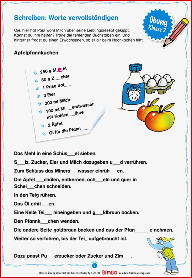 Bildergebnis Für Rezept Schreiben Grundschule