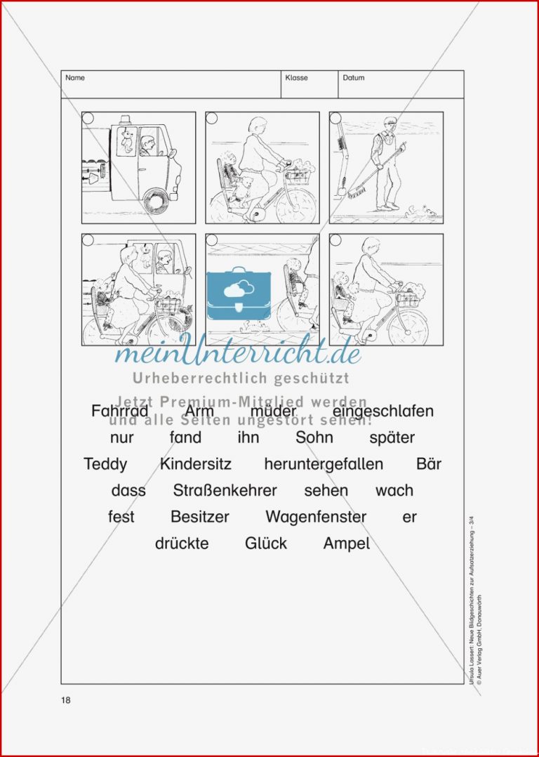 Bildergeschichte Feuerwehr Grundschule Grundschule