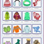 Bildwörterbuch Winterbekleidung