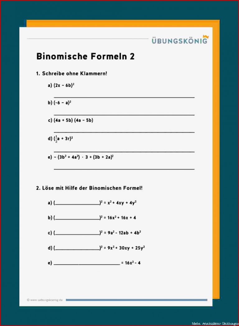 Binomische formeln