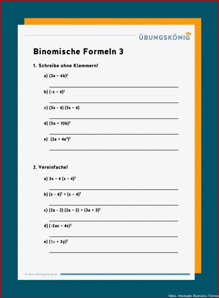 Binomische formeln