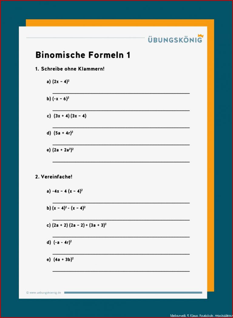 Binomische formeln