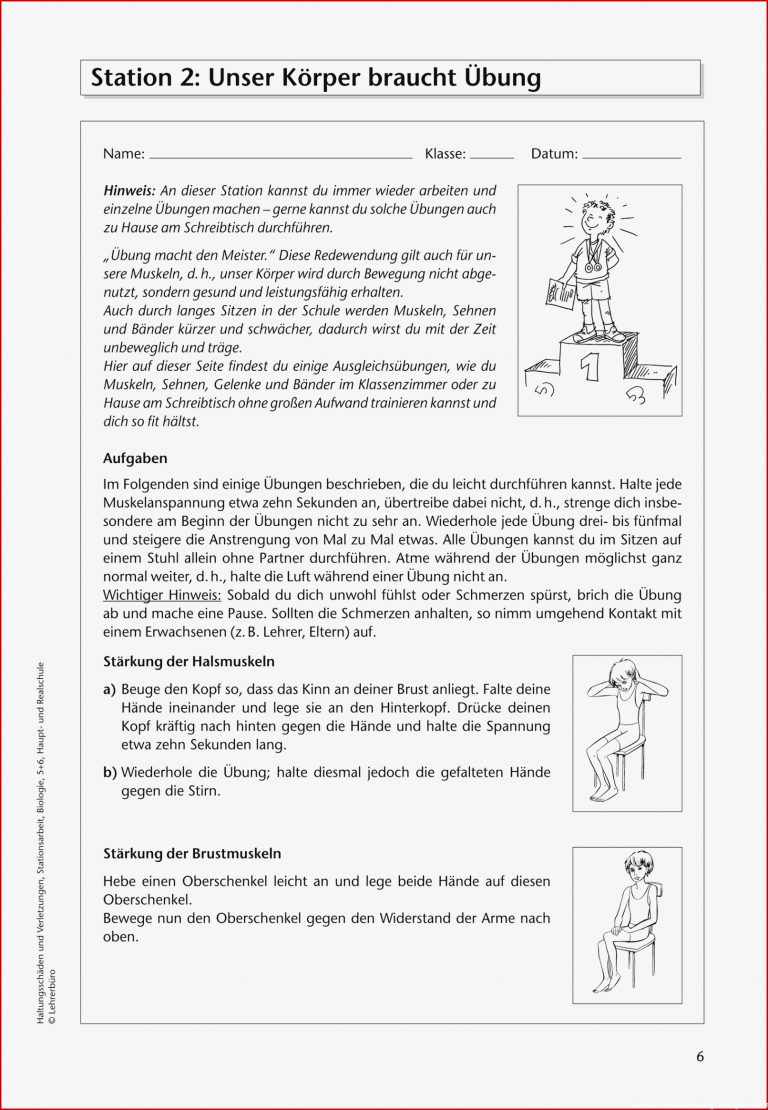 Biologie · Arbeitsblätter · Haupt & Realschule · Lehrerbüro