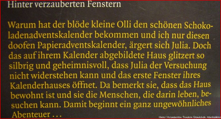 Blackout Buchempfehlung Hinter verzauberten Fenstern