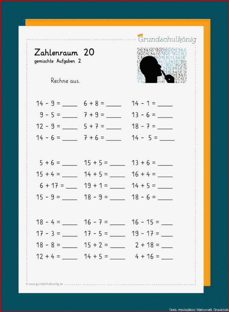 Blitzrechnen 1 klasse arbeitsblätter