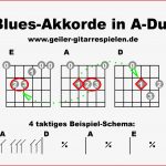 Blues Akkorde In A Dur