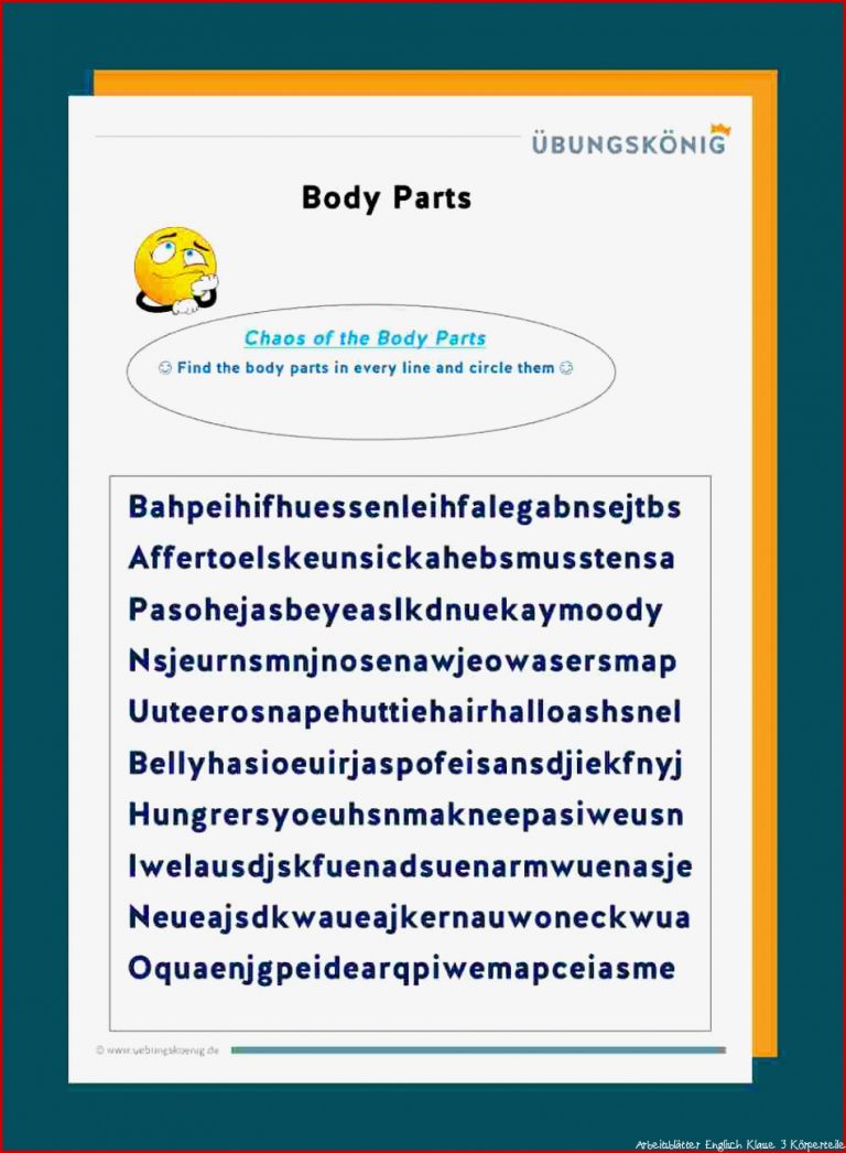 Body Parts / KÃ¶rper