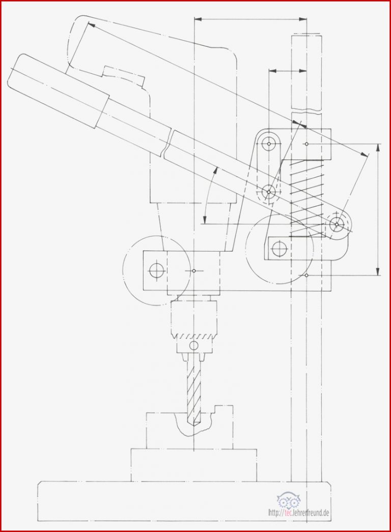 Bohrmaschinen Ständer 2 Lösung Der Kräfte Aufgaben