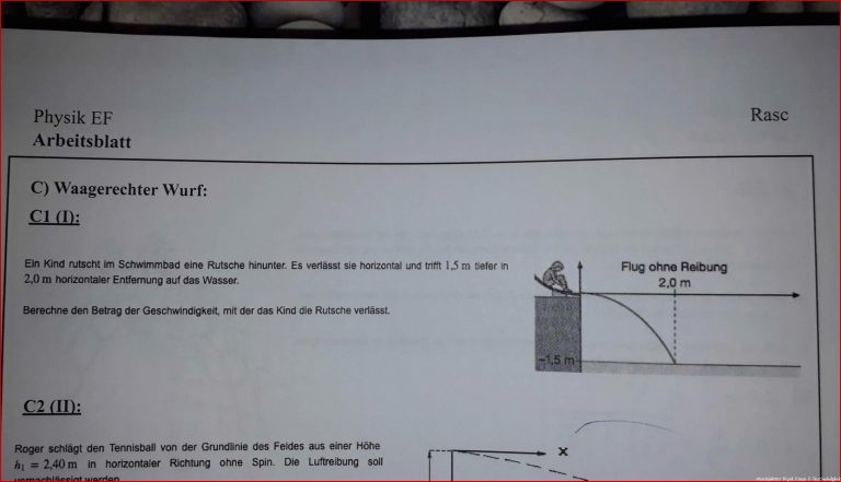 Brauche Hilfe Bei Physikaufgabe Zum Waagerechten Wurf? (schule ...