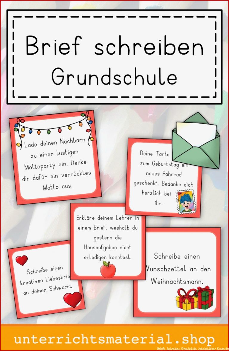 Brief Schreiben Grundschule In 2020