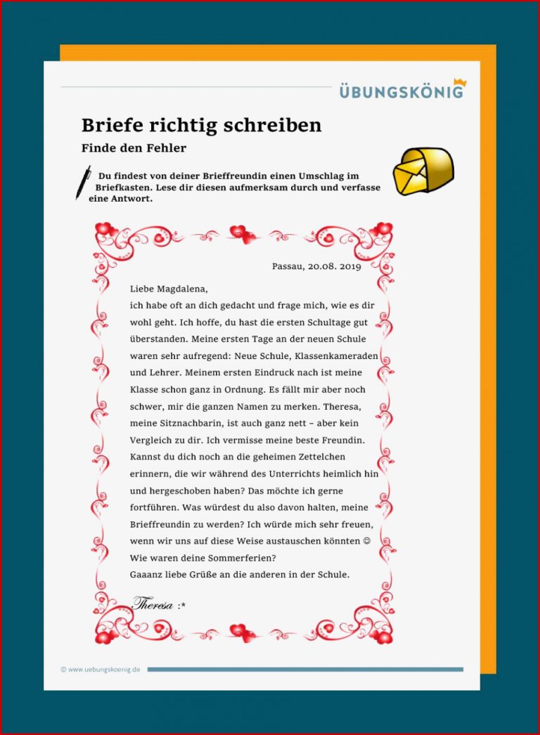 Briefe schreiben