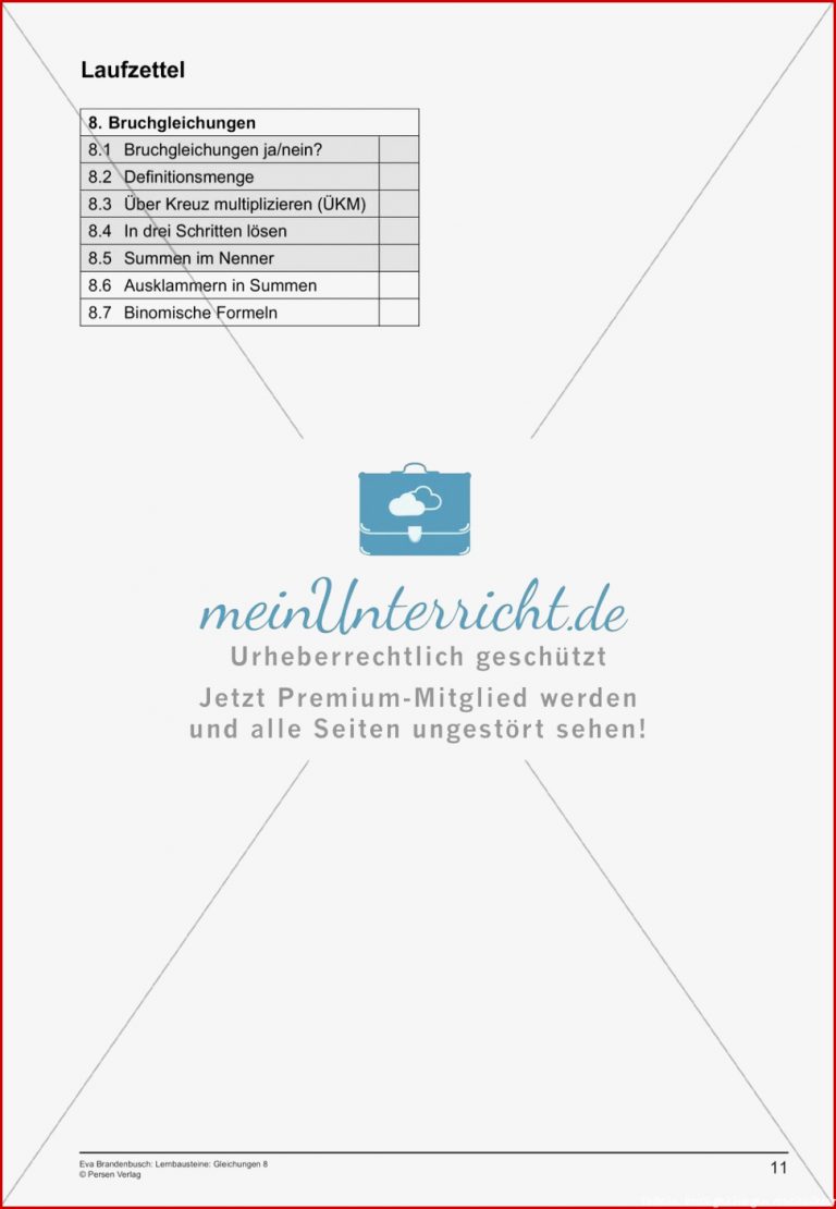 Bruchgleichungen Lösen Meinunterricht