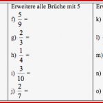 Bruchrechnen Kürzen Erweitern