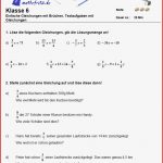 Bruchrechnen Übungen Klasse 6