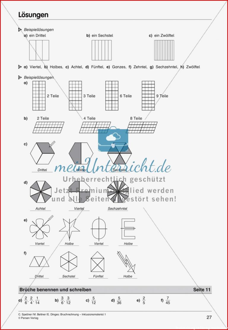 Bruchrechnung Einführung Meinunterricht