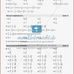 Bruchrechnung Multiplikation Und Division Meinunterricht