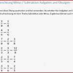 Bruchrechnung Subtraktion Subtrahieren Minus