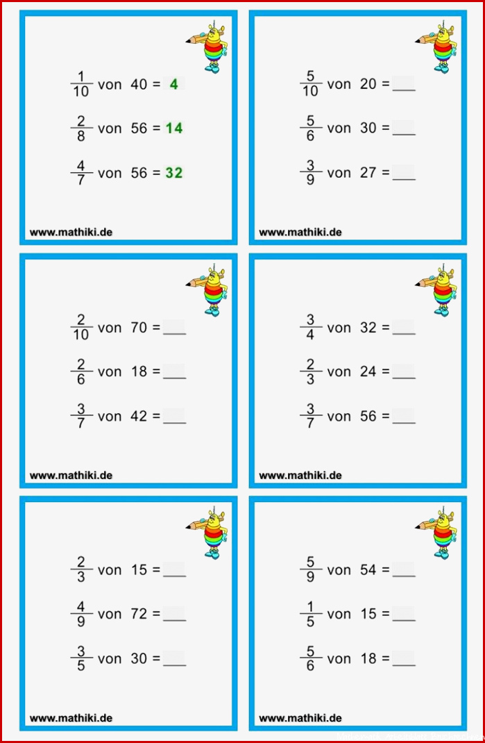 Bruchteile von Größen II Klasse 5 6 Berechne den