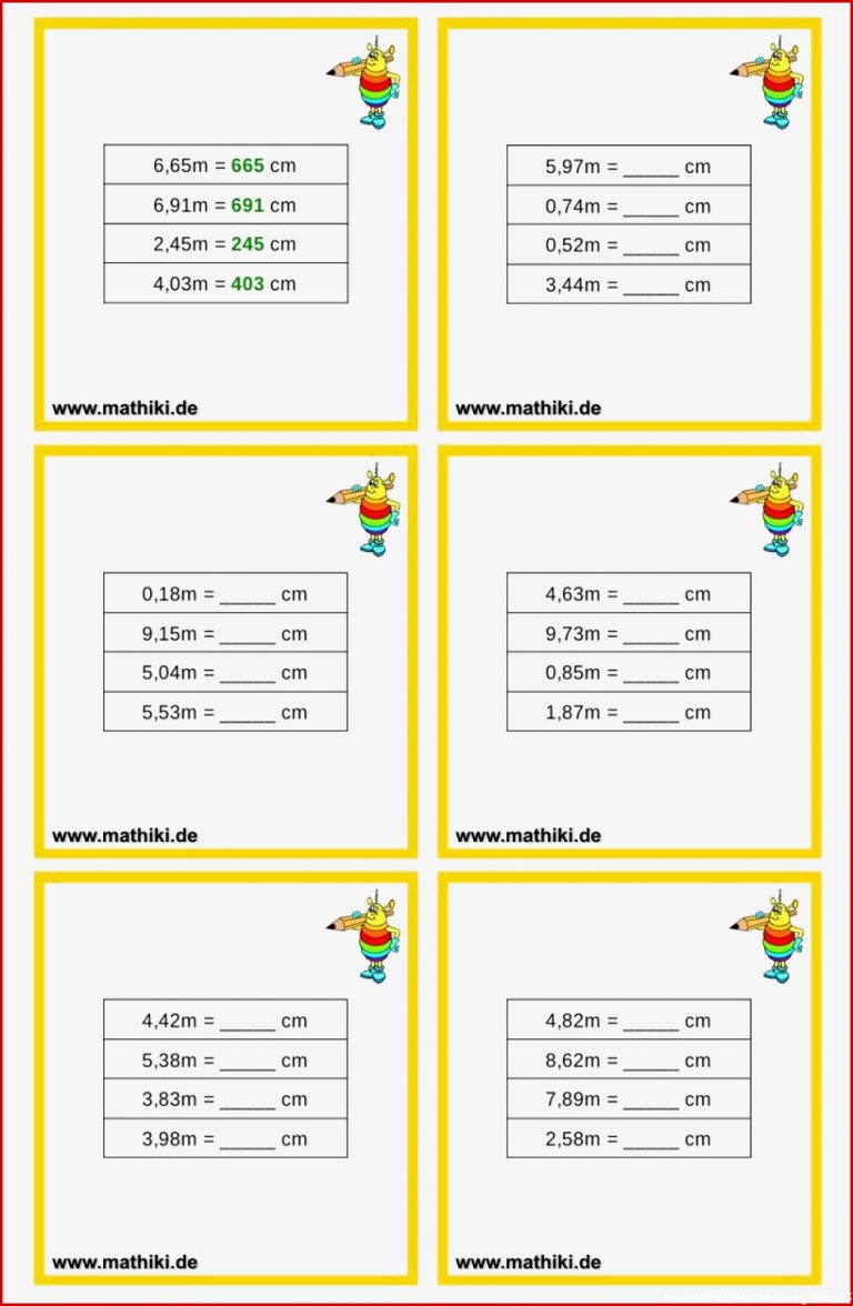 Bruchteile Von Größen Klasse 5 Arbeitsblätter Worksheets