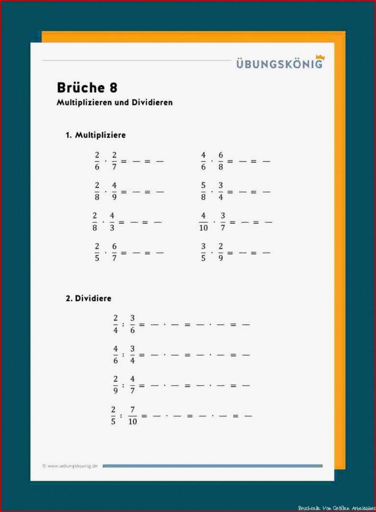 Bruchteile Von Größen Klasse 5 Arbeitsblätter Worksheets