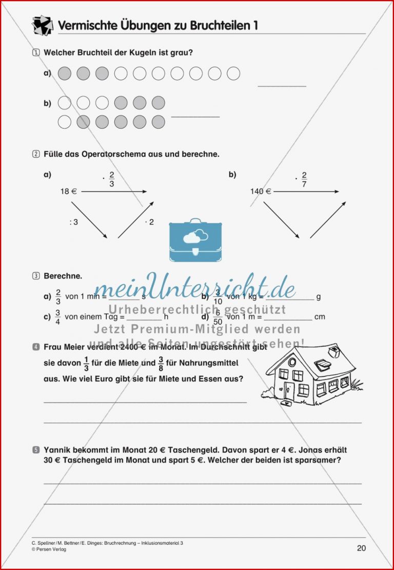 Bruchteile Von Größen Meinunterricht