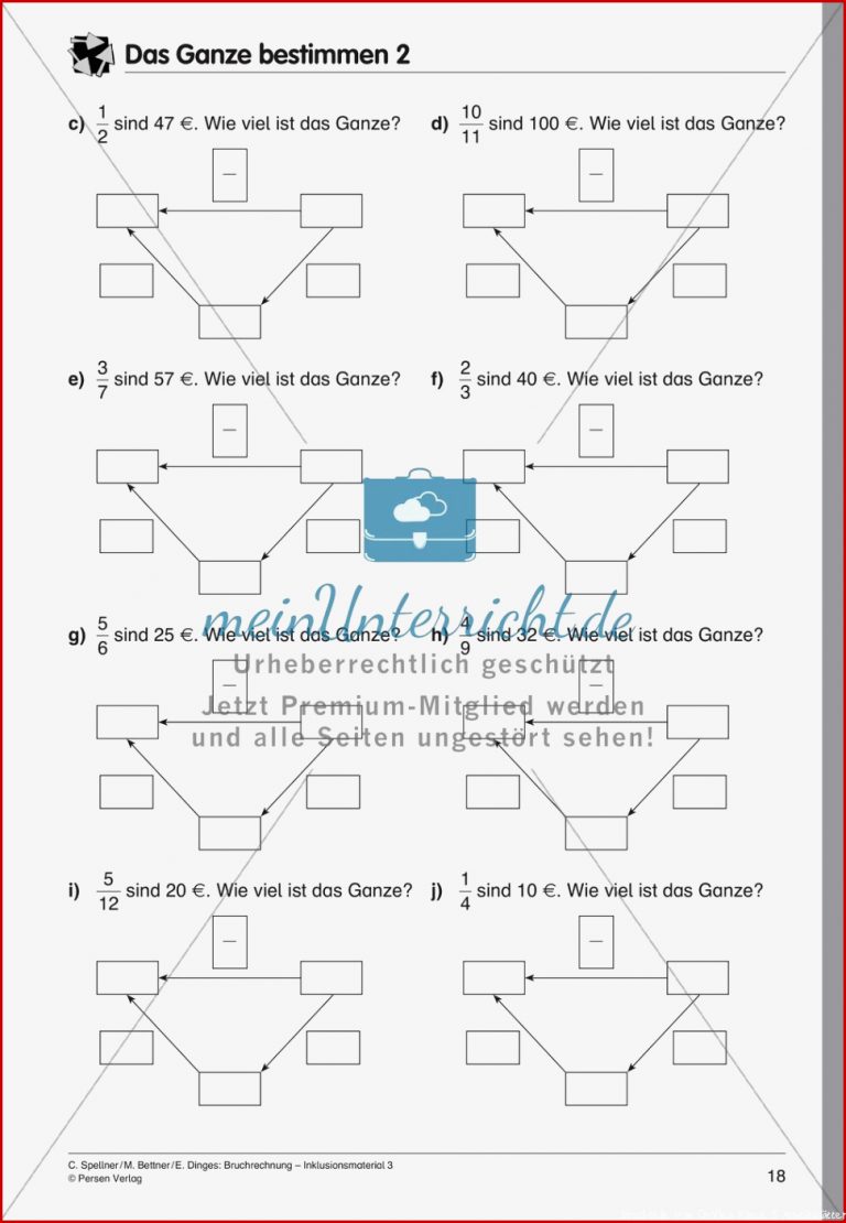 Bruchteile Von Größen Meinunterricht