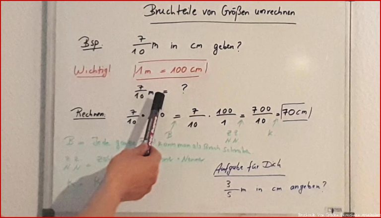 Bruchteile Von Größen Umrechnen