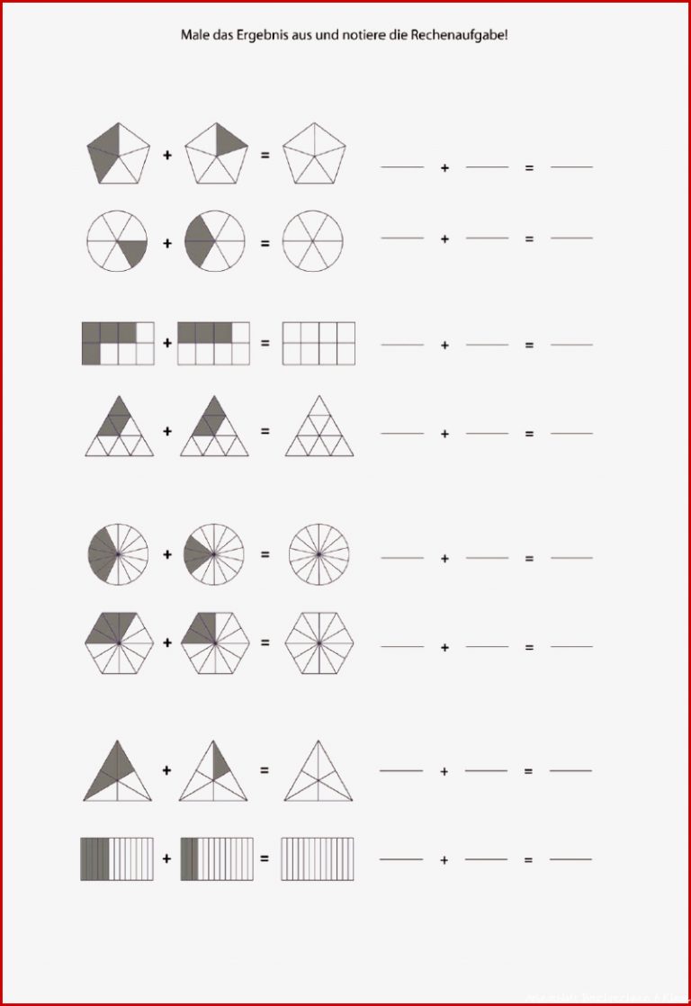 Brüche Ad Ren Aufgaben Bruchrechnung Klasse 5 6