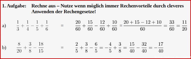 Brüche Ad Ren Subtrahieren