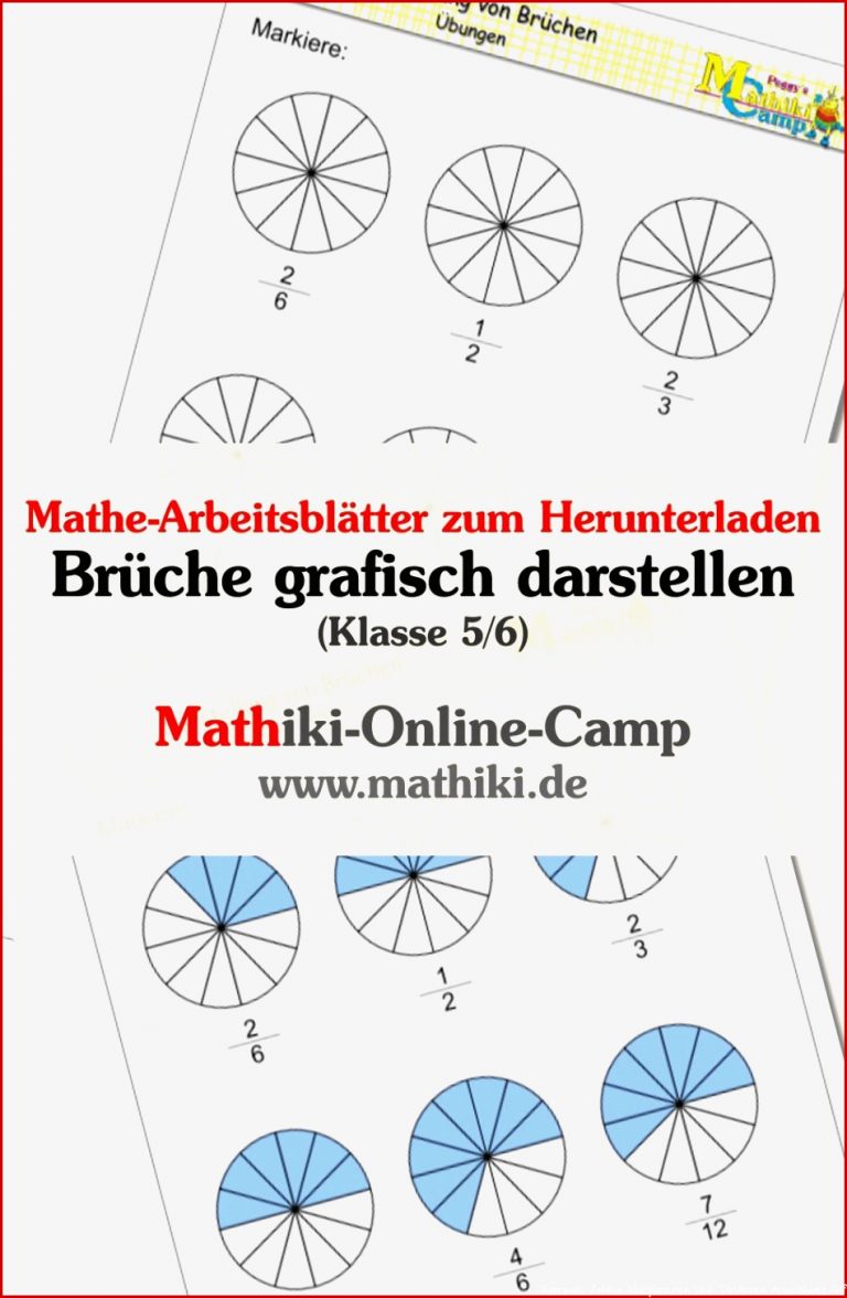 Brüche Arbeitsblätter Klasse 5 Worksheets