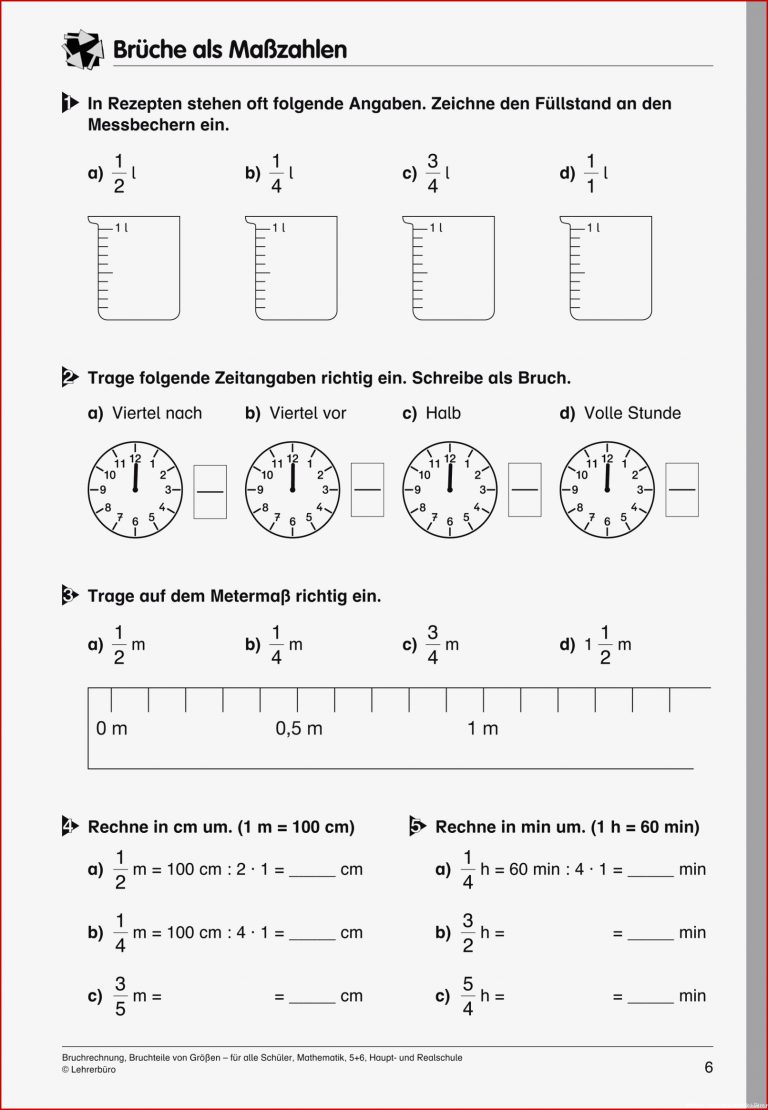 Brüche Arbeitsblätter Zum Ausdrucken Worksheets