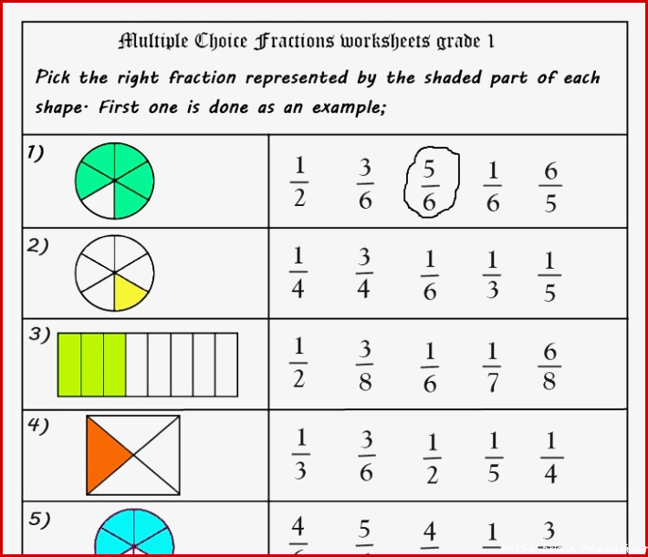 Brüche Arbeitsblätter Zum Ausdrucken Worksheets