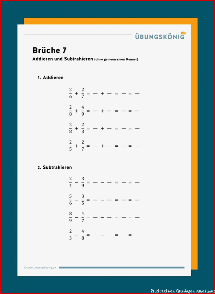 Brüche Bruchrechnen