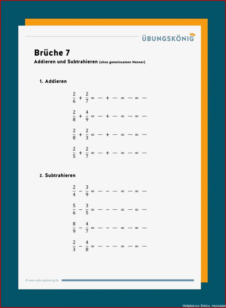 Brüche Bruchrechnen