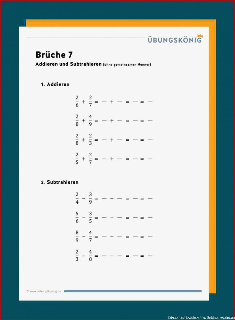 Brüche Bruchrechnen