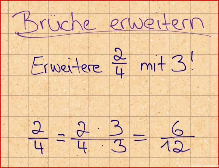 Brüche Erweitern